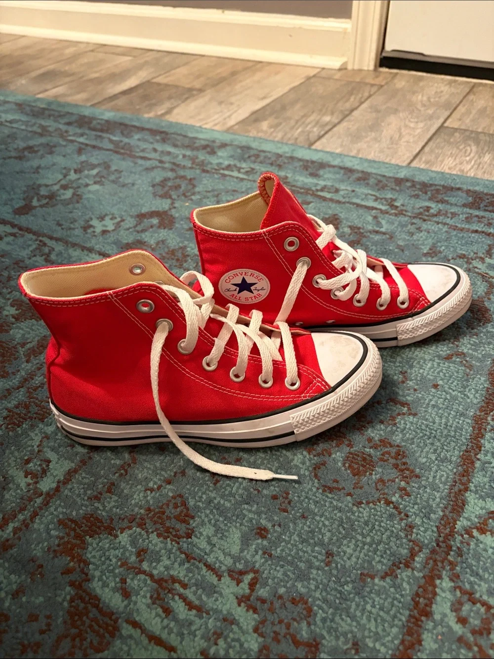 Converse Kids Red High Top Sneakers